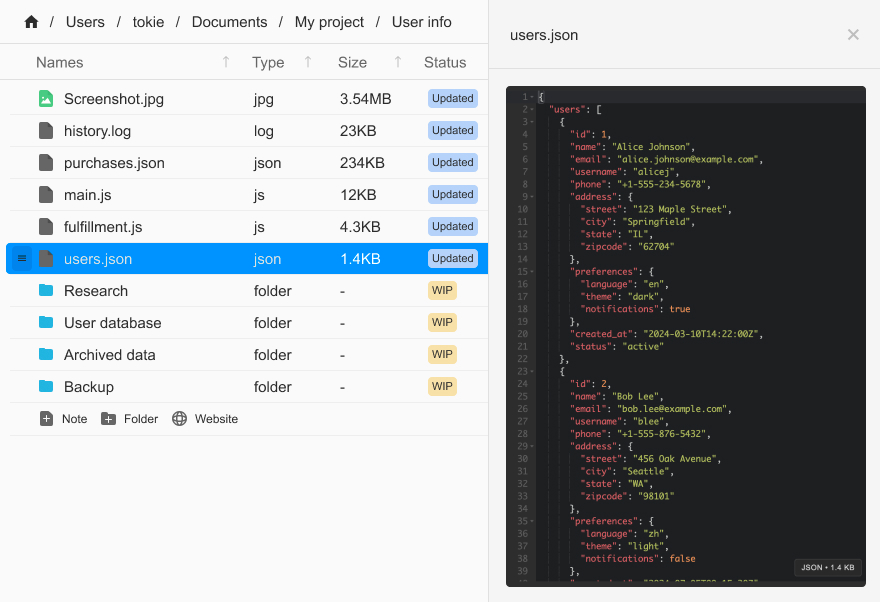 Code editor feature