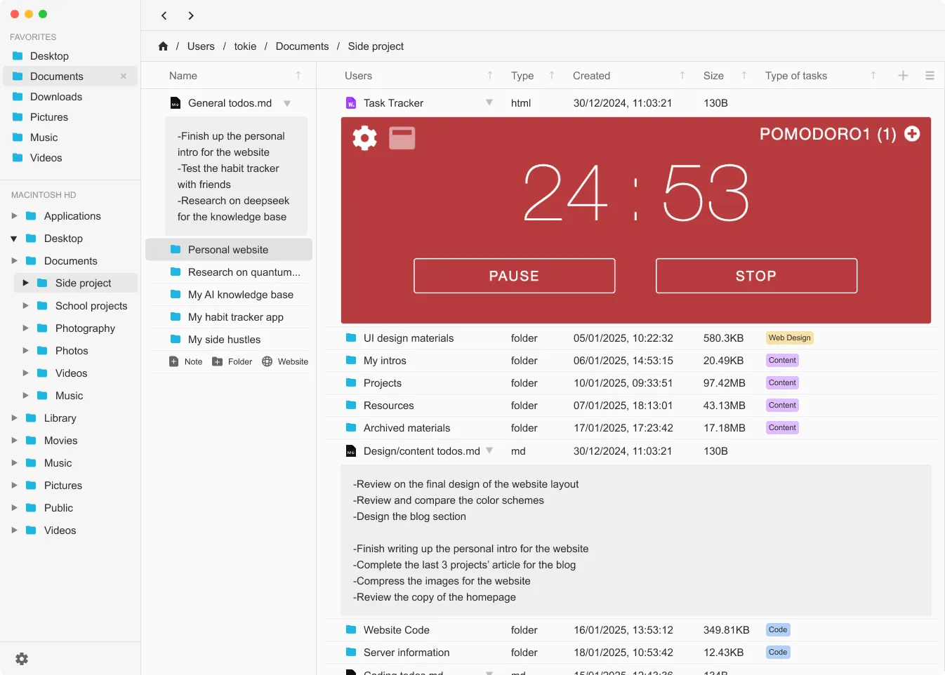 Using widgets in tokie with inline display