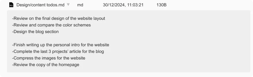 The UI of tokie's inline markdown note feature