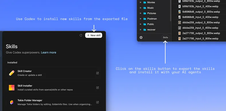 Installing skills locally