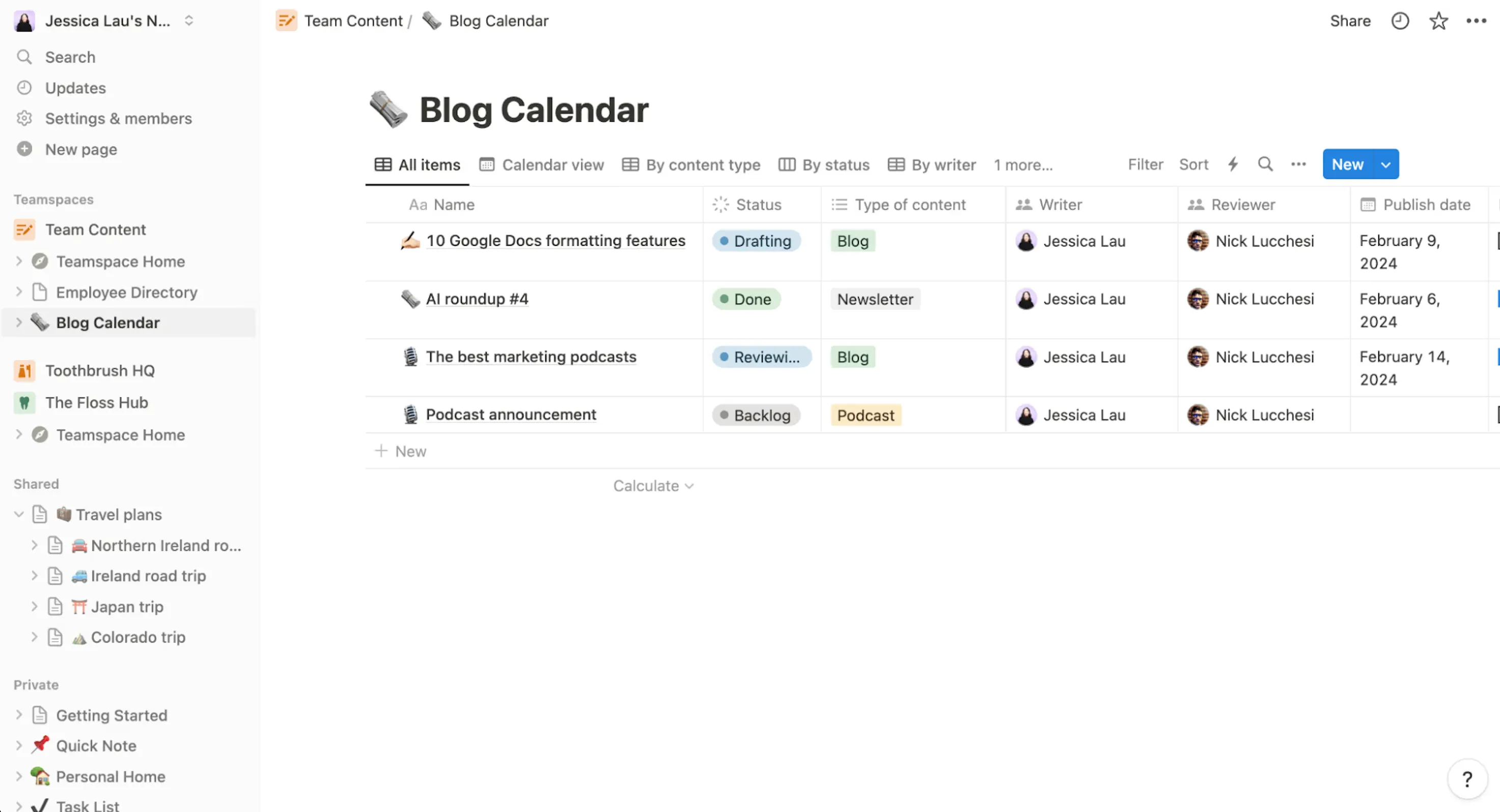 Notion UI