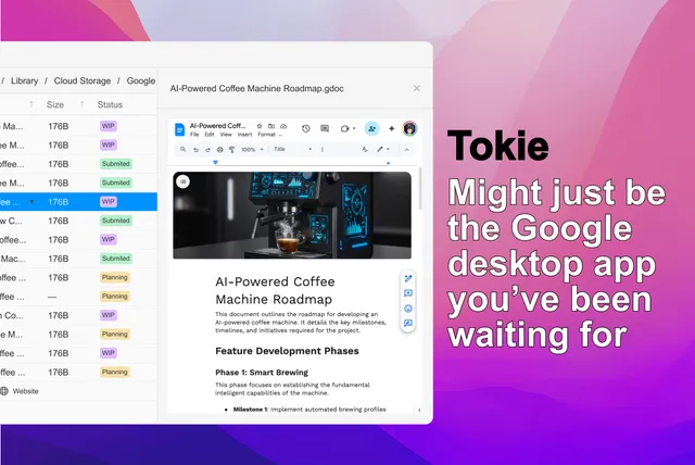 Where Is the Google Docs Desktop App? Tokie Might Be the Closest Thing Yet
